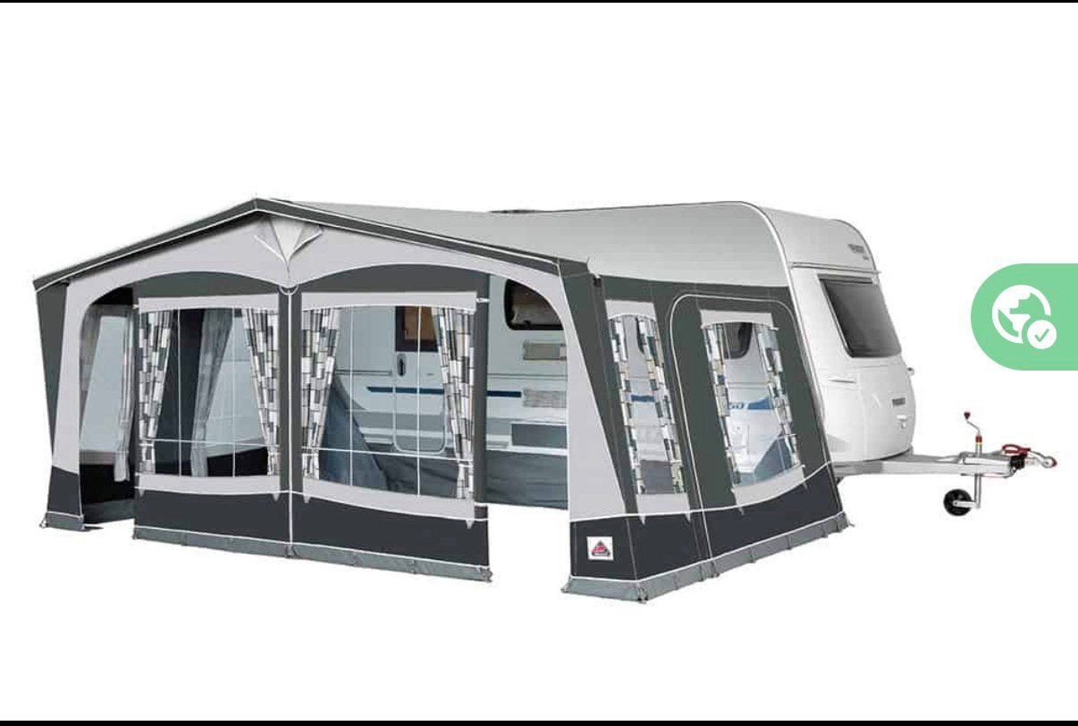 Dorema President 300XL voortent in nieuwstaat, Caravans en Kamperen, Ophalen, Zo goed als nieuw