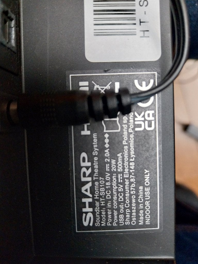 Soundbar sharp HT SB107, Ophalen of Verzenden, Zo goed als nieuw