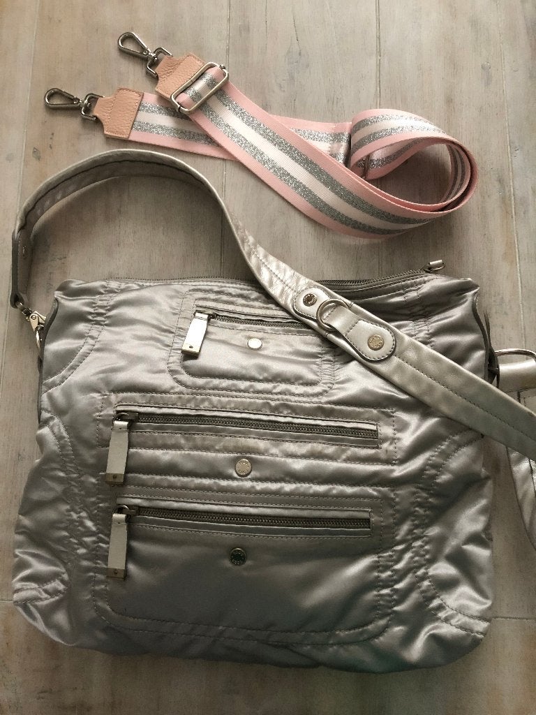 Originele Tod's sling bag, crossbody, zilverkleur, Ophalen of Verzenden, Gebruikt, Overige kleuren, Overige typen