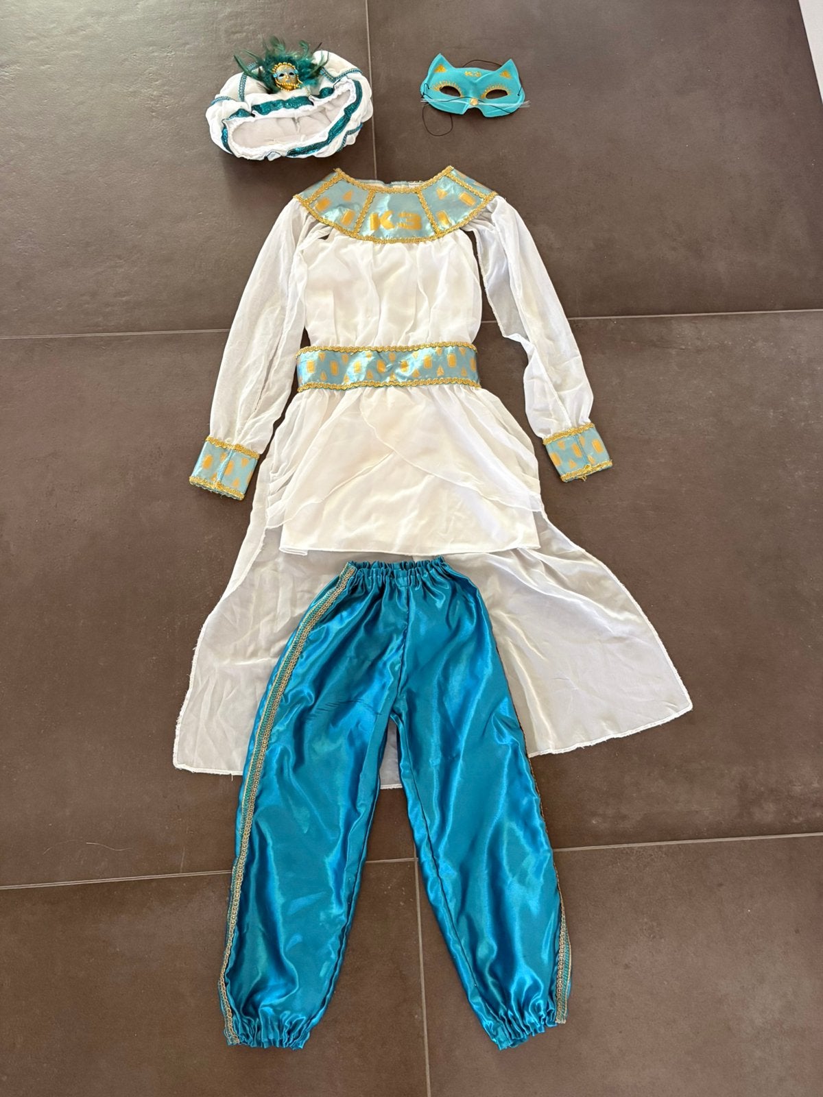 K3 verkleed kleding 3-5 jaar  dans van de farao of pak Fakir, Ophalen of Verzenden, Zo goed als nieuw, Jongen of Meisje