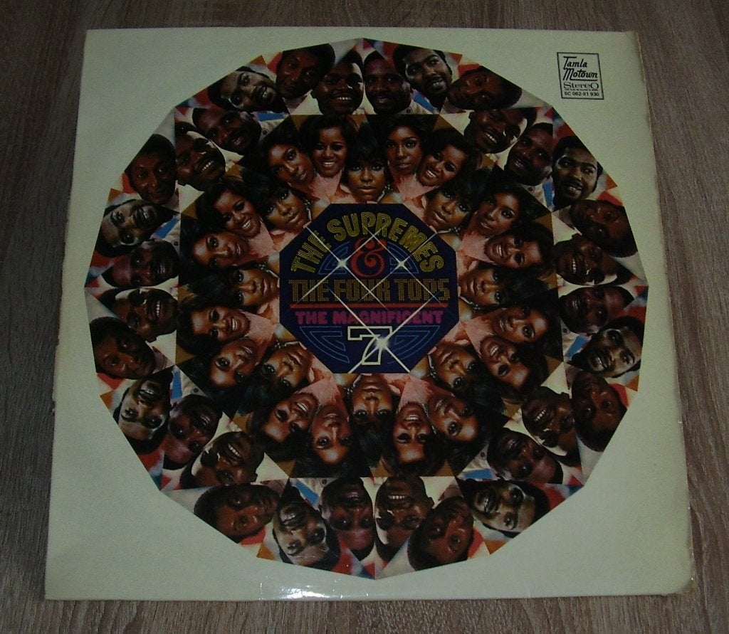 LP - The Supremes & Four Tops - The Magnificent Seven, LP, Gebruikt, Pop, Ophalen of Verzenden