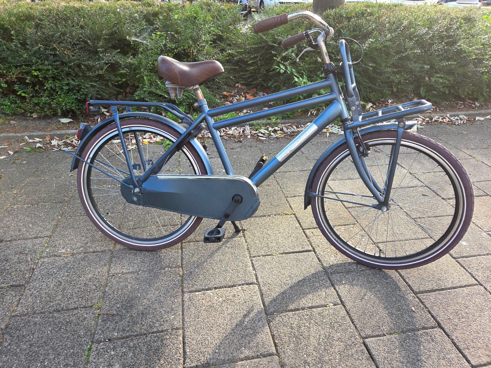 Static 24 inch kinderfiets met slot en werkende lampen, Ophalen, Gebruikt, 24 inch, Handrem