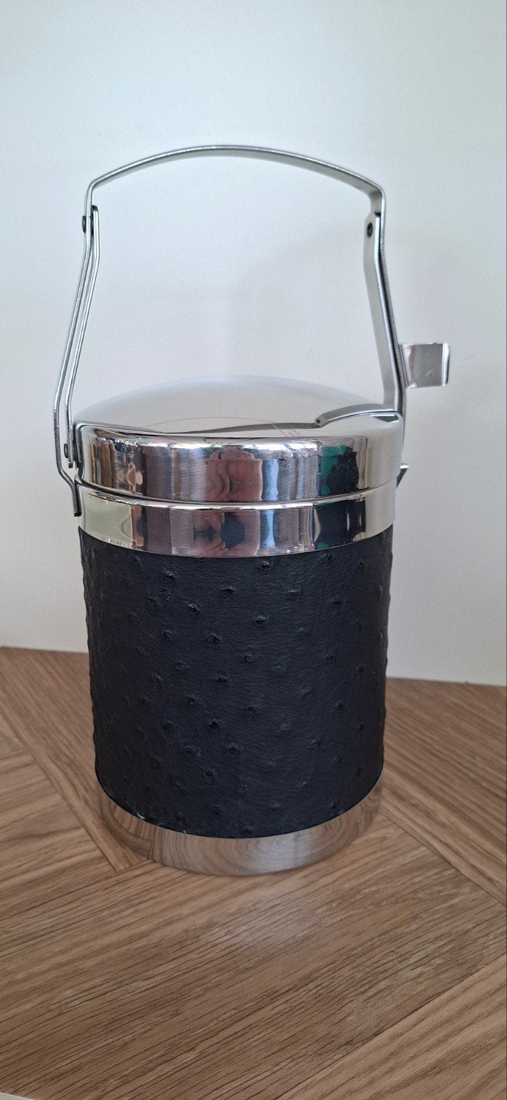 Vintage ijsemmer/ icebucket, Ophalen of Verzenden, Zwart, Metaal, Overige merken