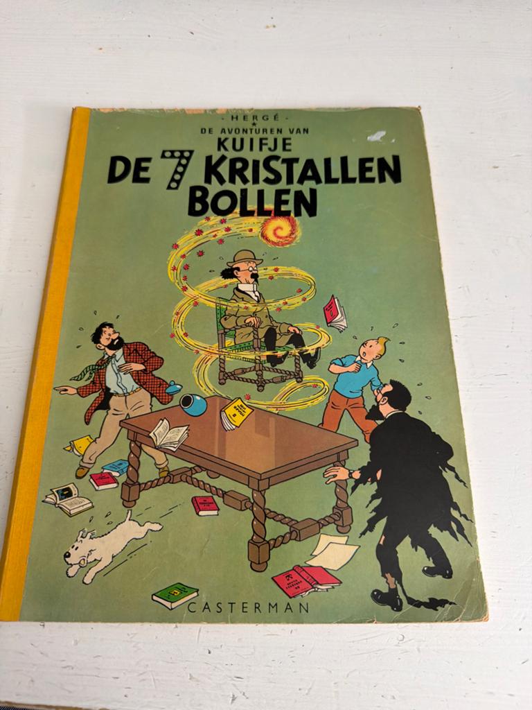 Kuifje: De 7 Kristallen Bollen (Casterman 1948), Boeken, Eén stripboek, Ophalen of Verzenden, Gelezen
