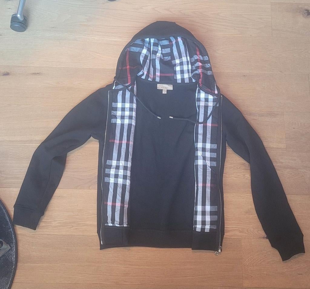 Burberry hoodie met ruitpatroon - Zwart, Kleding | Heren, Truien en Vesten, Zwart, Nieuw, Burberry, Verzenden