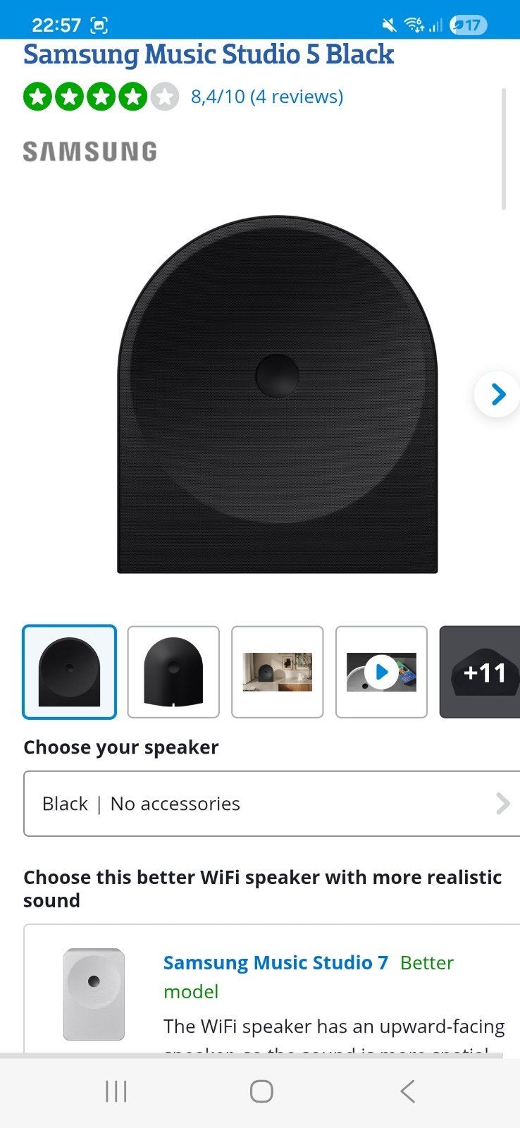 Samsung Music Studio 5 Zwart - Nieuw en Ongeopend, Audio, Tv en Foto, WiFi, Ophalen of Verzenden, Nieuw, Slimme speaker