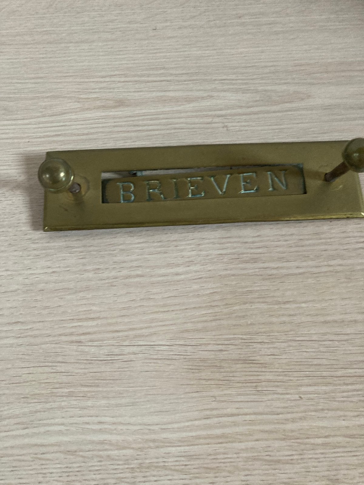Koperen brievenbus., Tuin en Terras, Brievenbussen, Ophalen, Zo goed als nieuw, Overige materialen