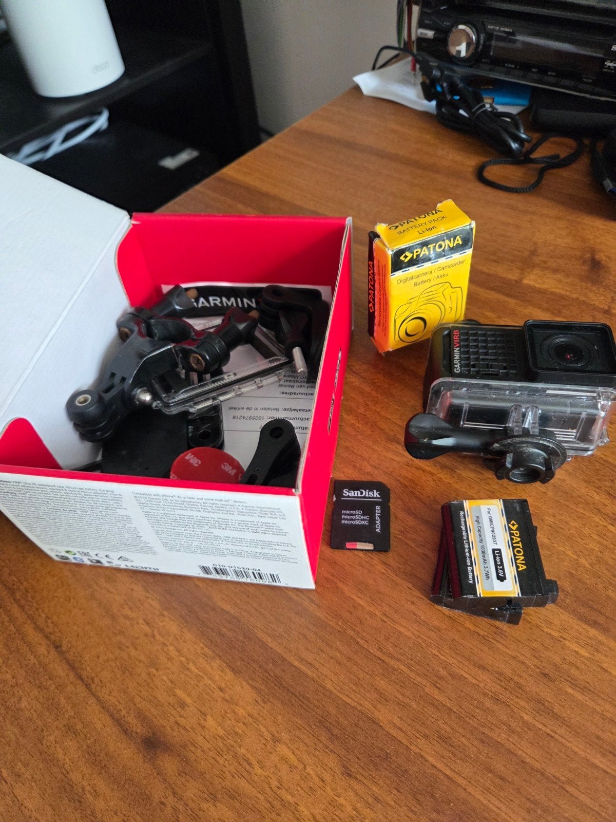 Garmin VIRB Action Camera met accessoires en extra accu's, Ophalen of Verzenden, Zo goed als nieuw, Overige merken