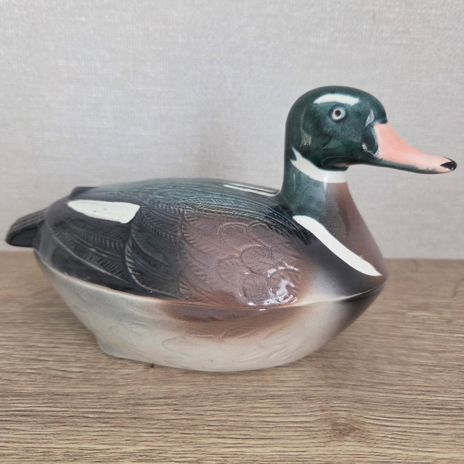 Michel Caugant Aardewerk Terrine Eend - Vintage, Antiek en Kunst, Ophalen of Verzenden