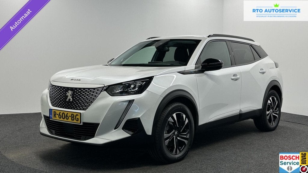 Peugeot e-2008 EV Allure Pack 50 kWh 93%SOH 3 FASE CAMERA EC, 136 pk, Gebruikt, Zwart, Met garantie (alle)