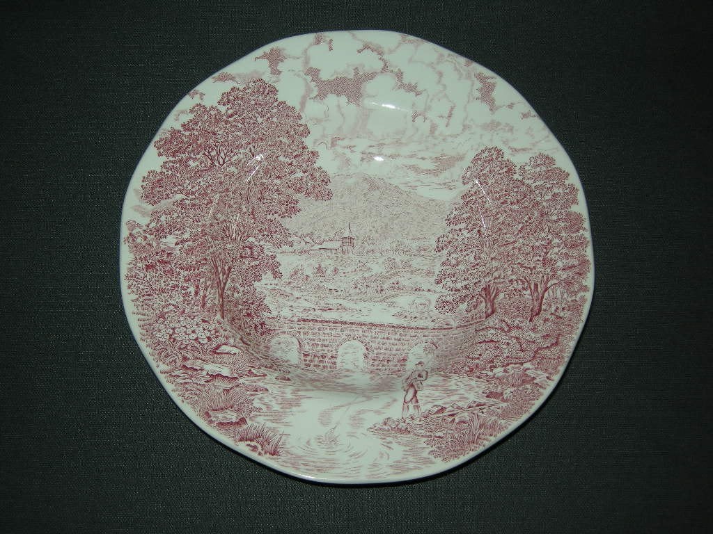 Crown Ducal Bridge Scenes, 4 soepborden, Ophalen of Verzenden