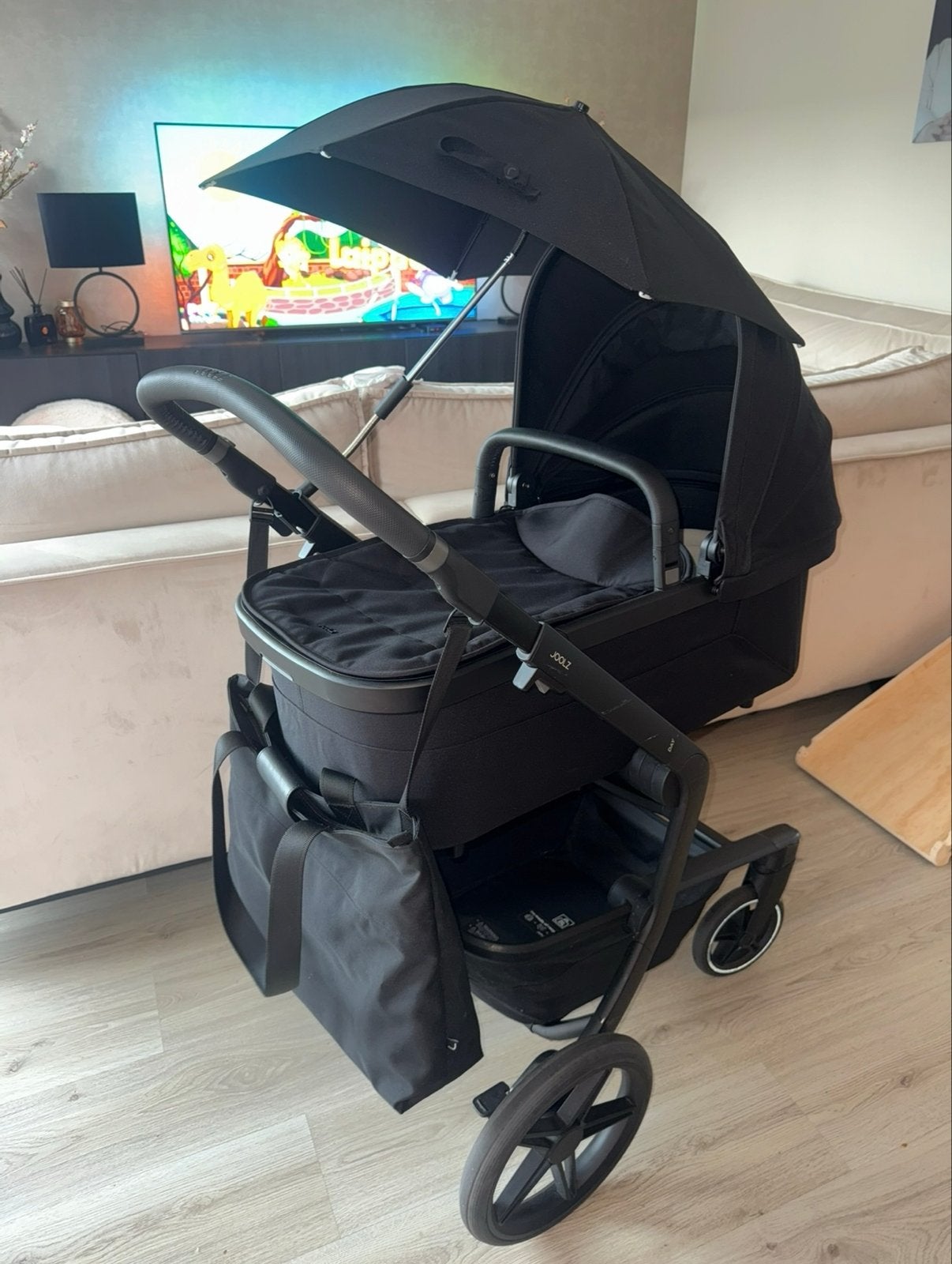 Joolz Day5 kinderwagen - Complete set met accessoires, Zo goed als nieuw, Combiwagen, Met reiswieg, Ophalen