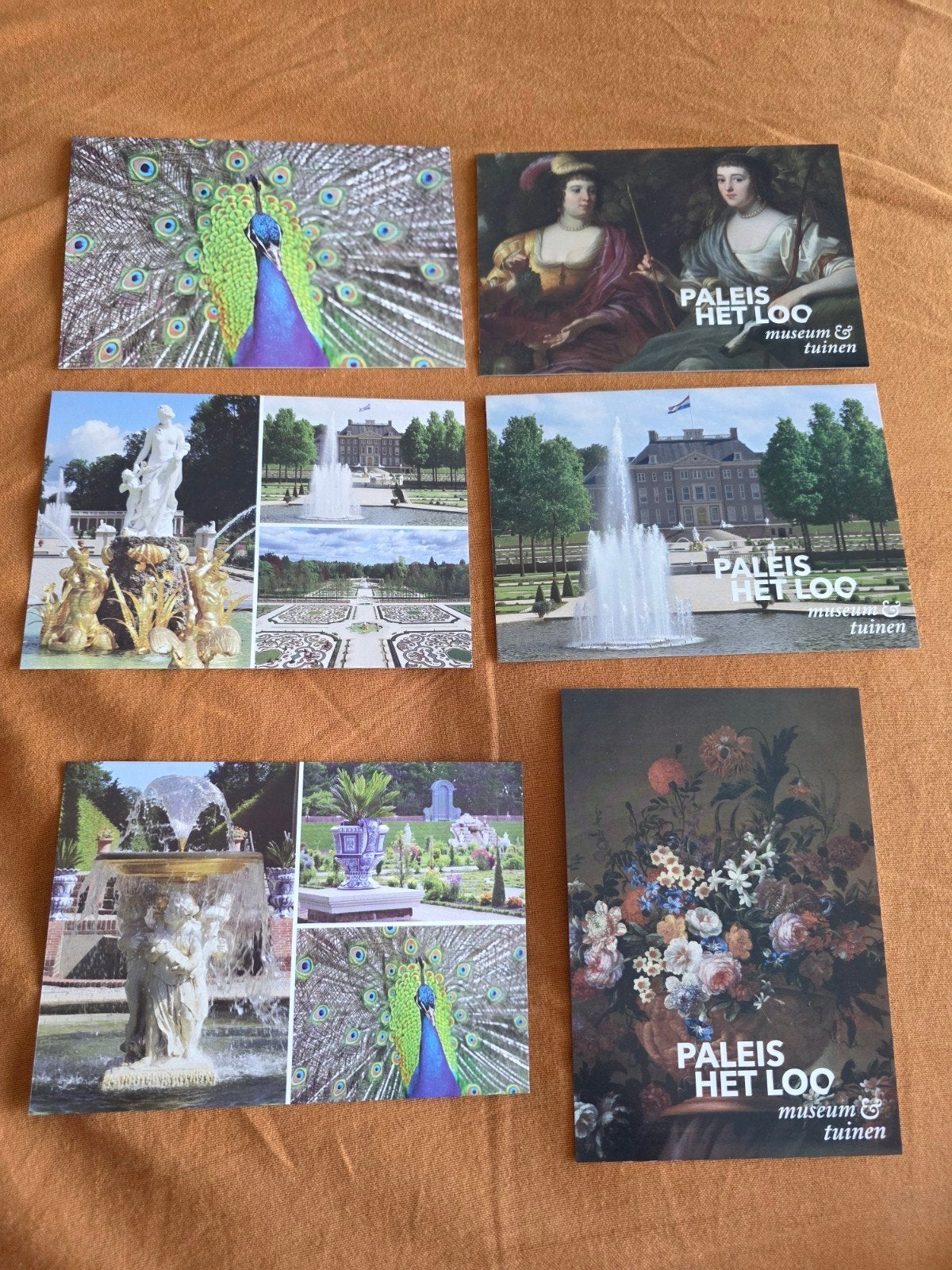 6 kaarten Paleis het Loo, Ophalen of Verzenden, 1980 tot heden, Overige thema's