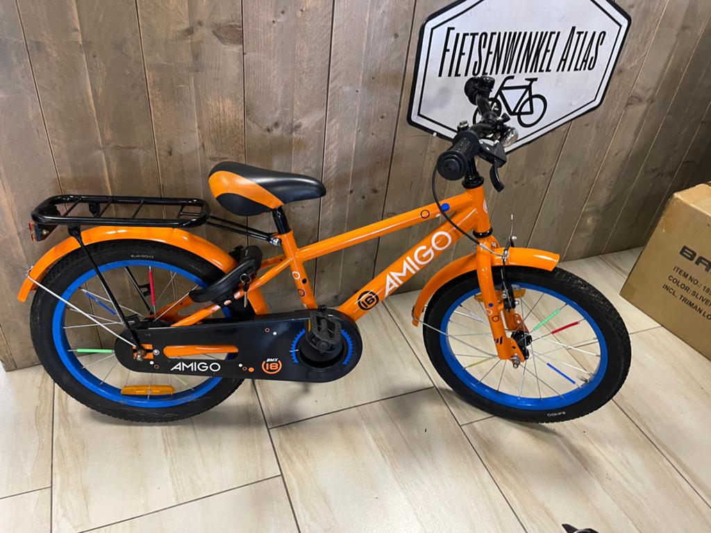 Amigo jongensfiets 18 inch nette en goed, Fietsen en Brommers, Ophalen of Verzenden, Zo goed als nieuw, 16 tot 20 inch