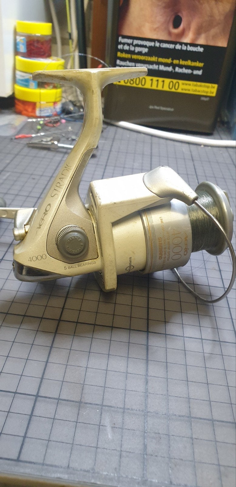 Shimano stradic aero 4000 uit Japan origineel, Ophalen of Verzenden, Gebruikt, Molen
