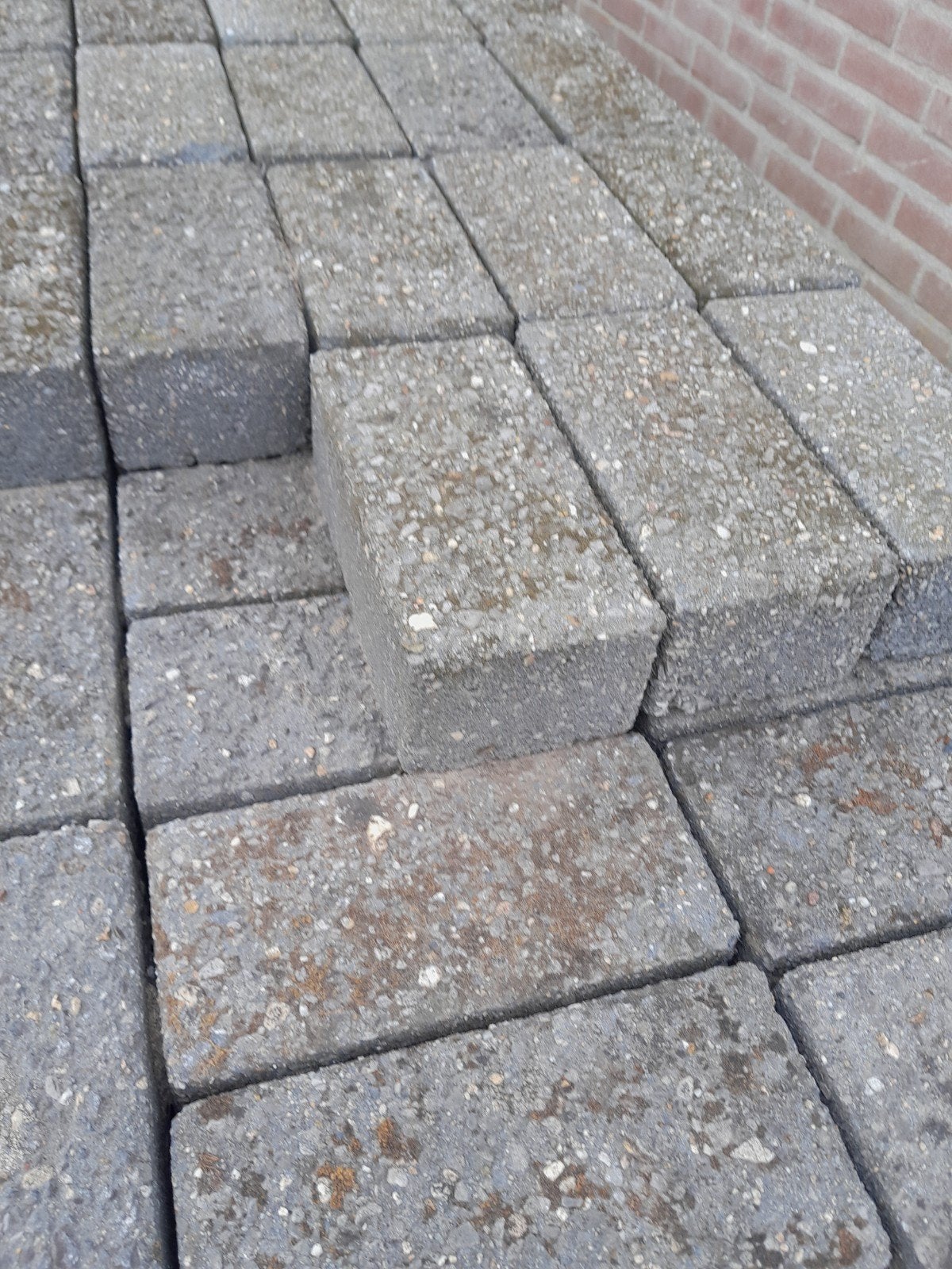 klinkers 6 cm dik ca 1300 stuks, Tuin en Terras, Tegels en Klinkers, Ophalen, Beton, Klinkers