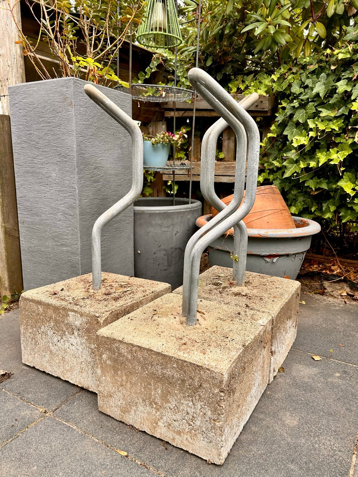 Fietsenstandaard met betonnen voet (3 stuks), Ophalen, Gebruikt