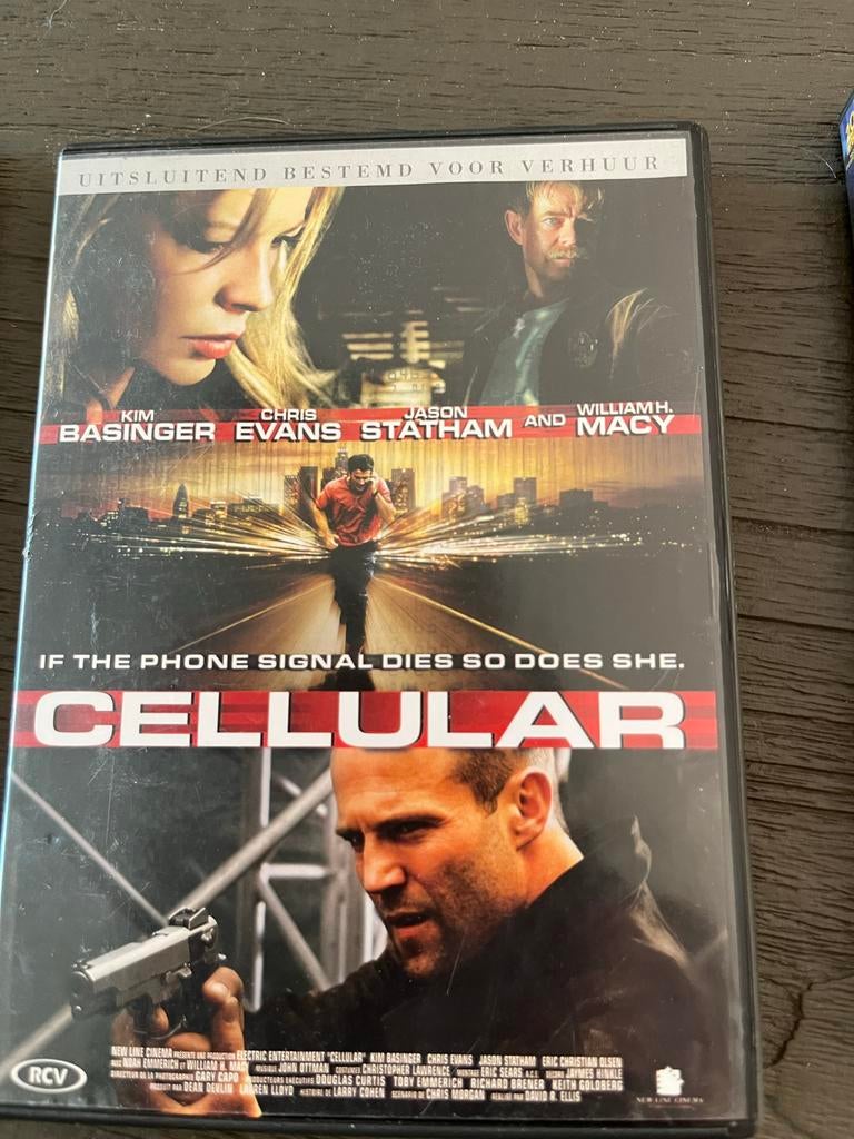 Cellular DVD - Actiethriller met Jason Statham, Cd's en Dvd's, Vanaf 12 jaar, Ophalen of Verzenden, Gebruikt, Actiethriller