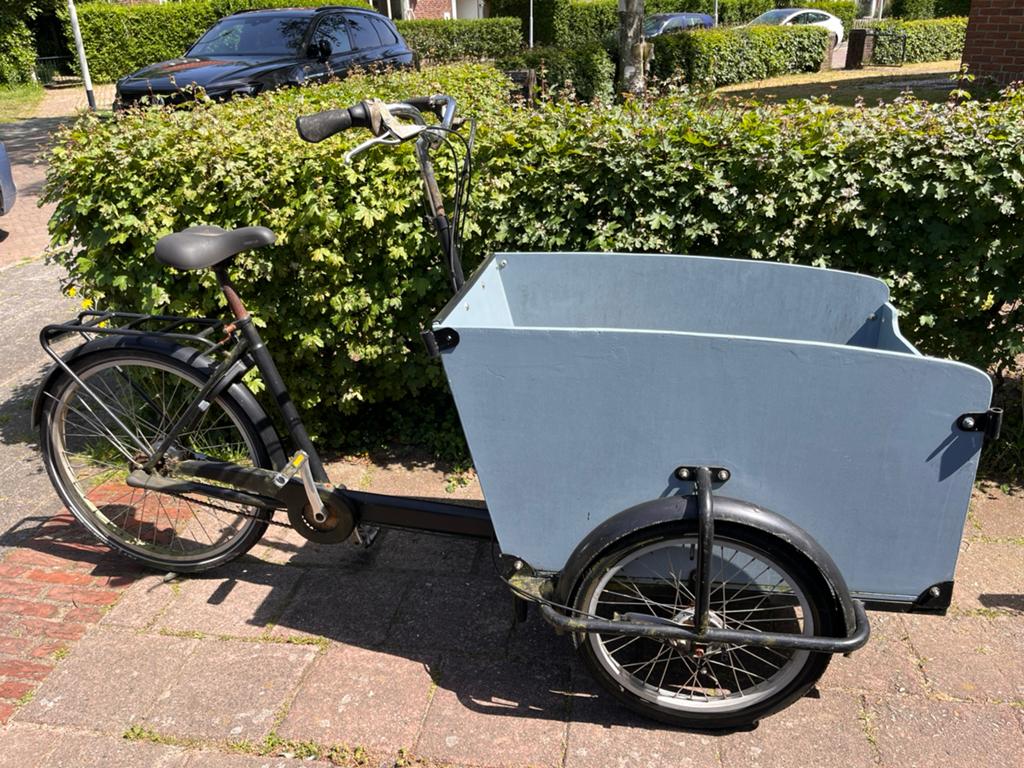 Babboe bakfiets, Gebruikt, 3 kinderen, Trommelrem, Ophalen