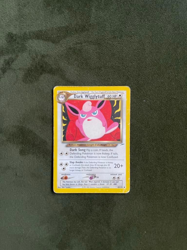 Dark Wigglytuff 40/105 - Pokémon Kaart, Ophalen of Verzenden, Gebruikt, Losse kaart