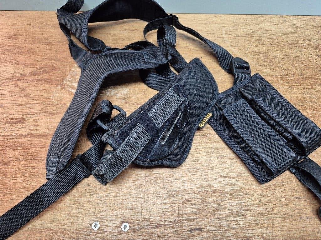 Schouderholster voor pistool Crossdraw, Ophalen of Verzenden, Overige soorten, Amerika, Overige typen