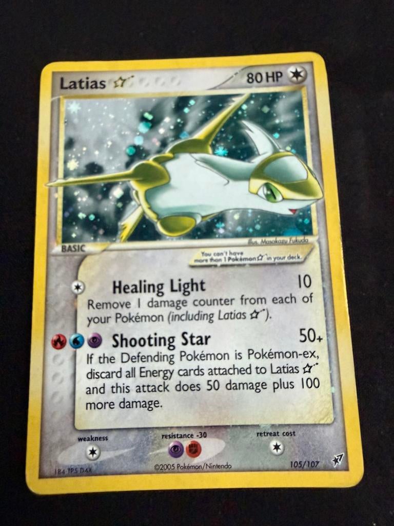 Pokemon Latias goldstar, Ophalen of Verzenden, Zo goed als nieuw