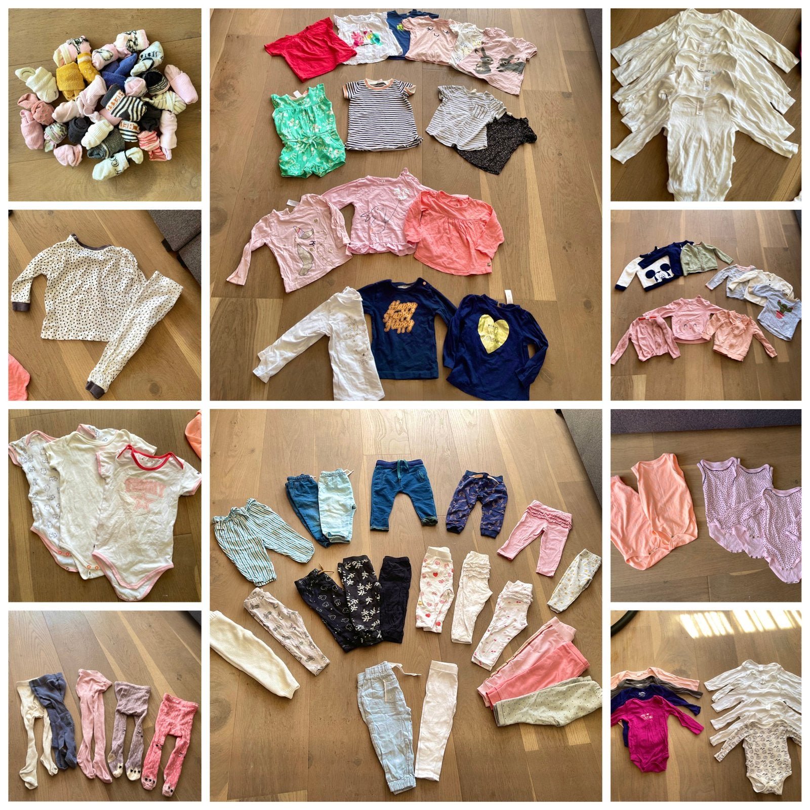Baby kleding meisje maat 74/80 ☀️ 110 stuks! Veel rompers 🌸, Ophalen of Verzenden, Zo goed als nieuw, Meisje, Setje