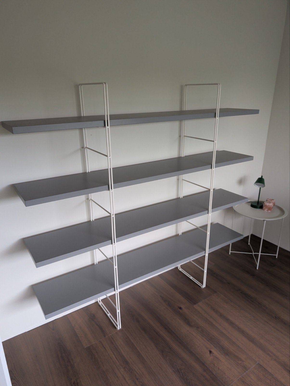 IKEA Enetri - open kast met 4 planken, grijs/wit, Ophalen, Met plank(en), Gebruikt, Modern, Scandinavisch