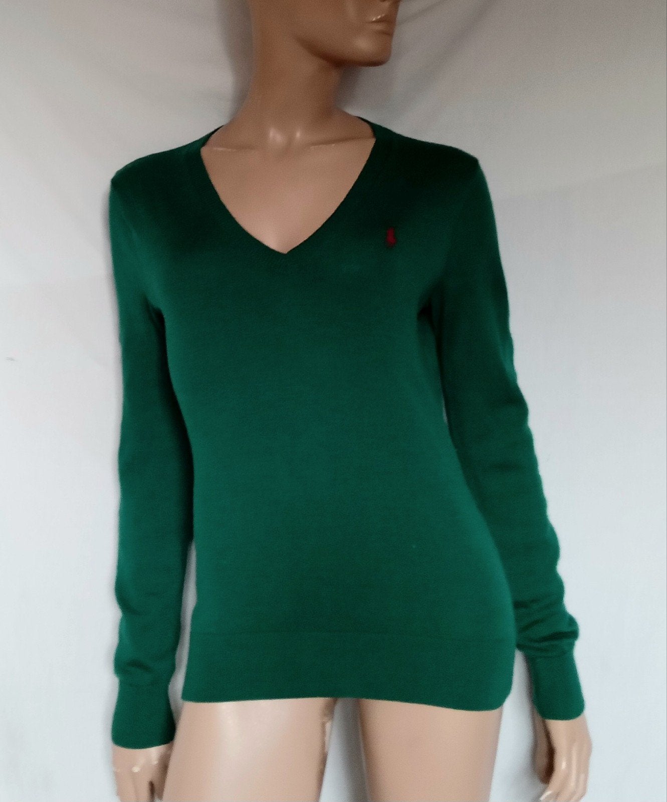 RALPH LAUREN Trui , Maat M , MERINO, Ophalen of Verzenden, Zo goed als nieuw, Maat 38/40 (M), Groen