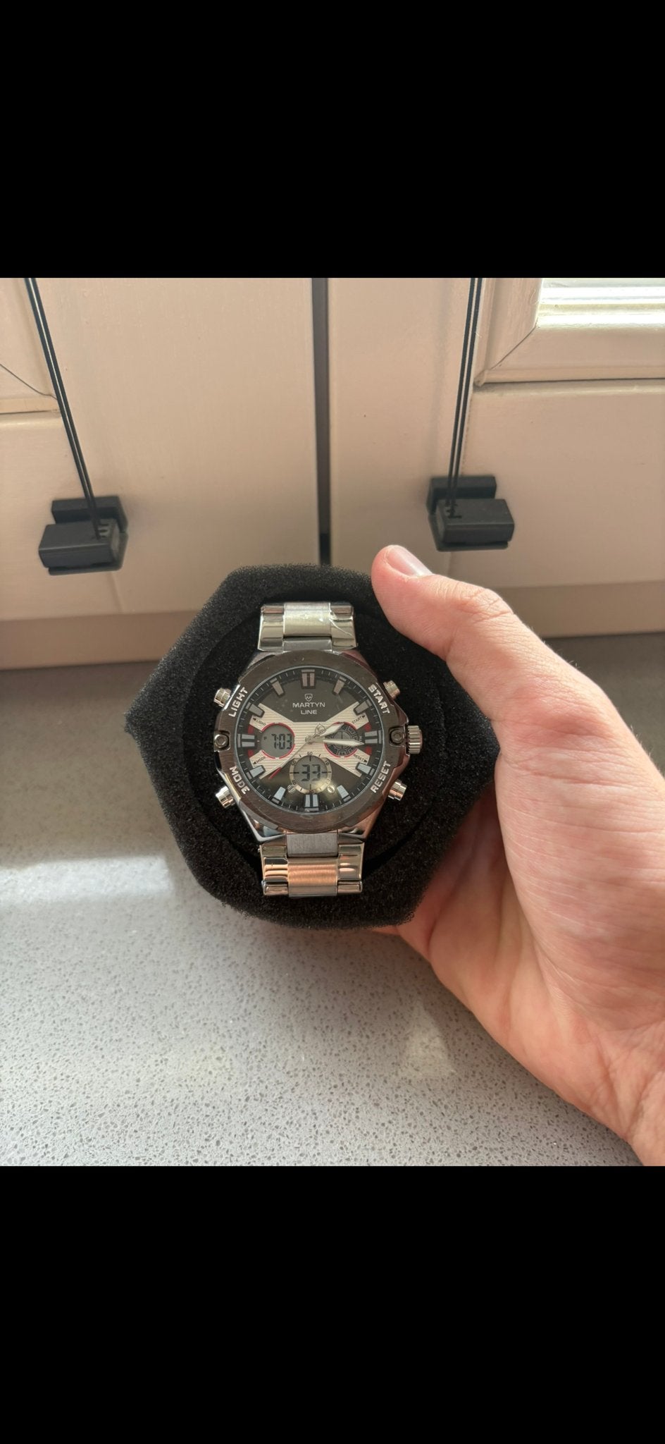 Martyn Line Herenhorloge - Stijlvol en Functioneel, Staal, Polshorloge, Zo goed als nieuw, Ophalen