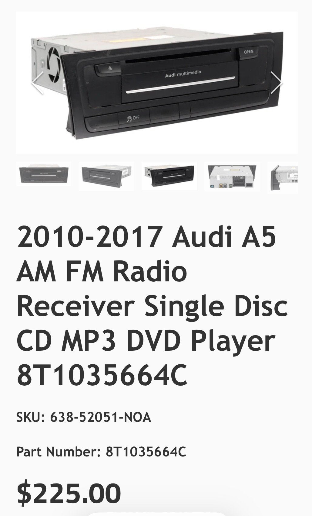 AUDI MMI 8T1035664C, Ophalen of Verzenden, Nieuw