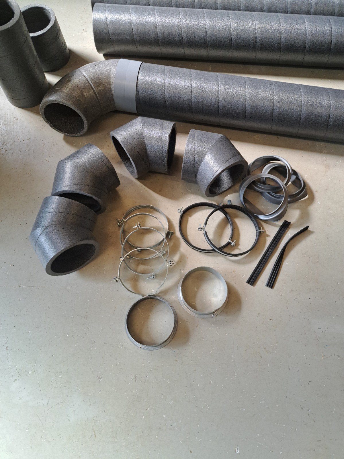 WTW buis & bocht 150mm. inwendig., Ophalen of Verzenden, Nieuw, Ventilator en Afzuiger