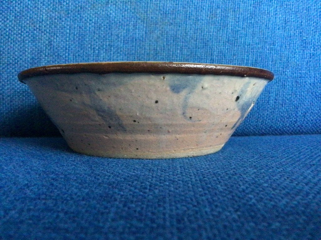 Antiek oriëntaals aardewerk bakje, terracotta, beschilderd, Verzenden