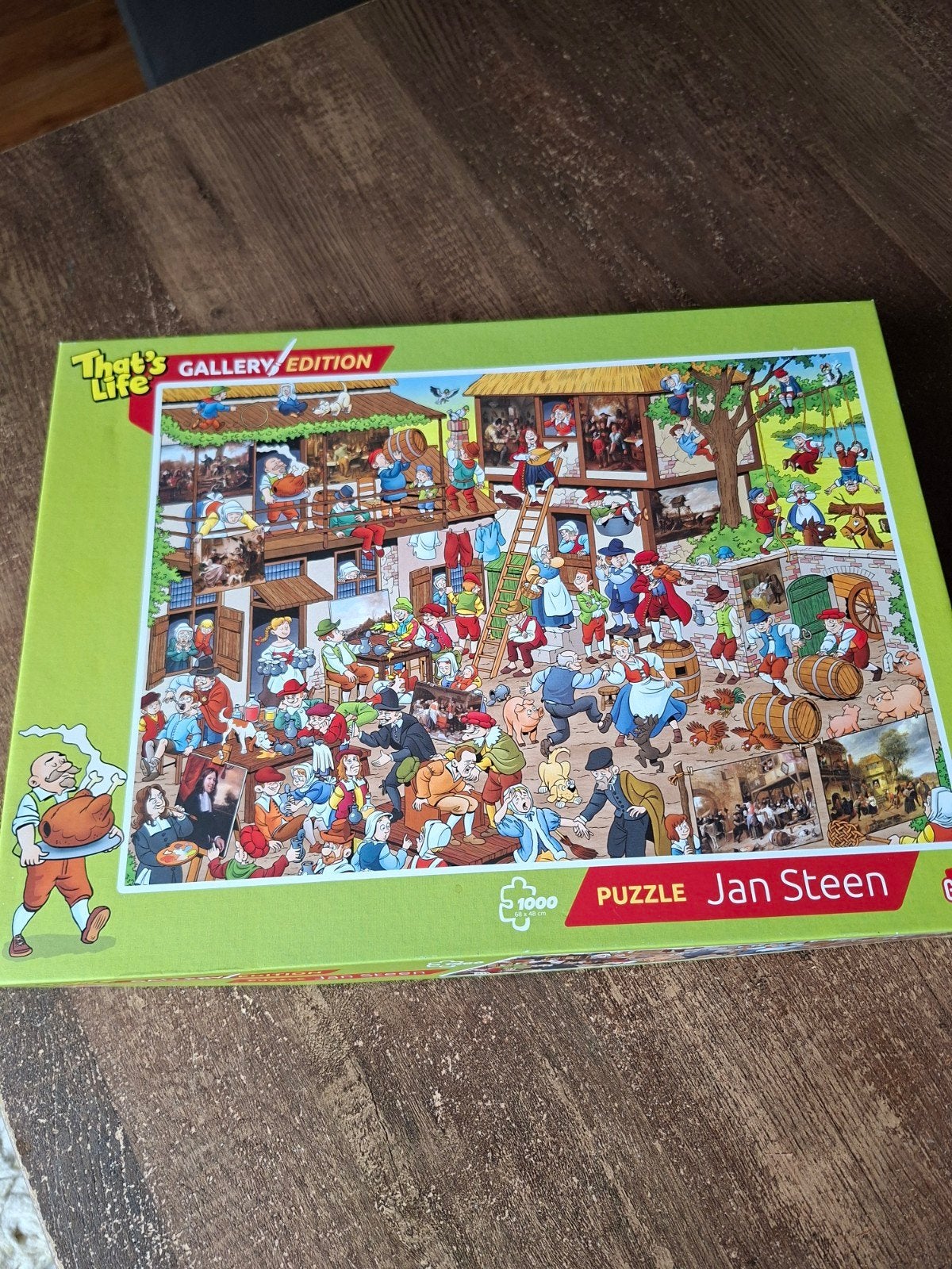 That's Life Gallery Edition Jan Steen Legpuzzel 1000 stukjes, Ophalen of Verzenden, 500 t/m 1500 stukjes, Zo goed als nieuw, Legpuzzel