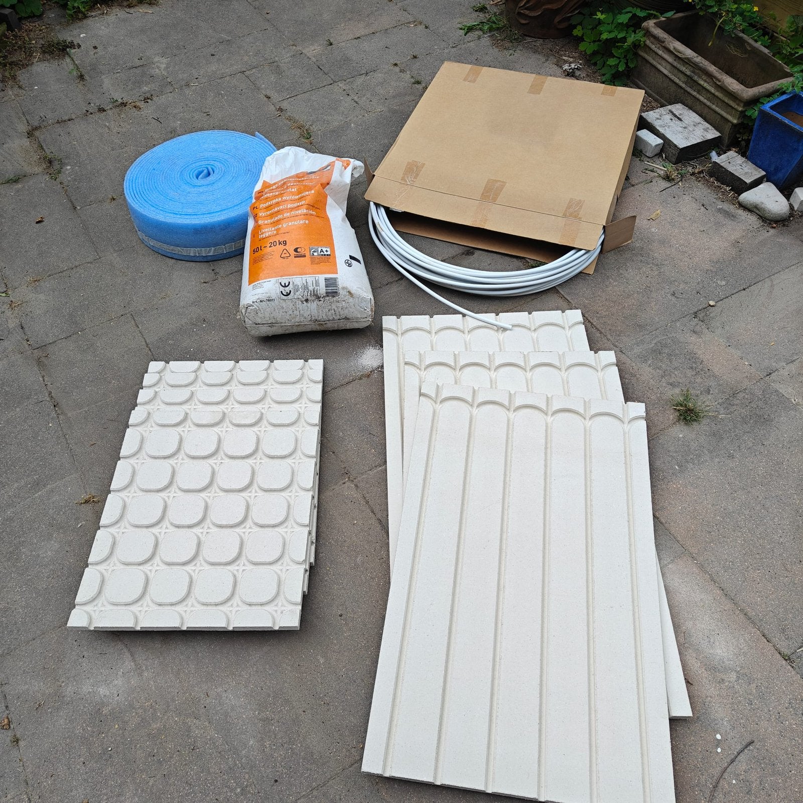 Fermacell vloerverwarming vloerdelen+vw-buis, Ophalen, Minder dan 30 cm, Overige typen, Nieuw