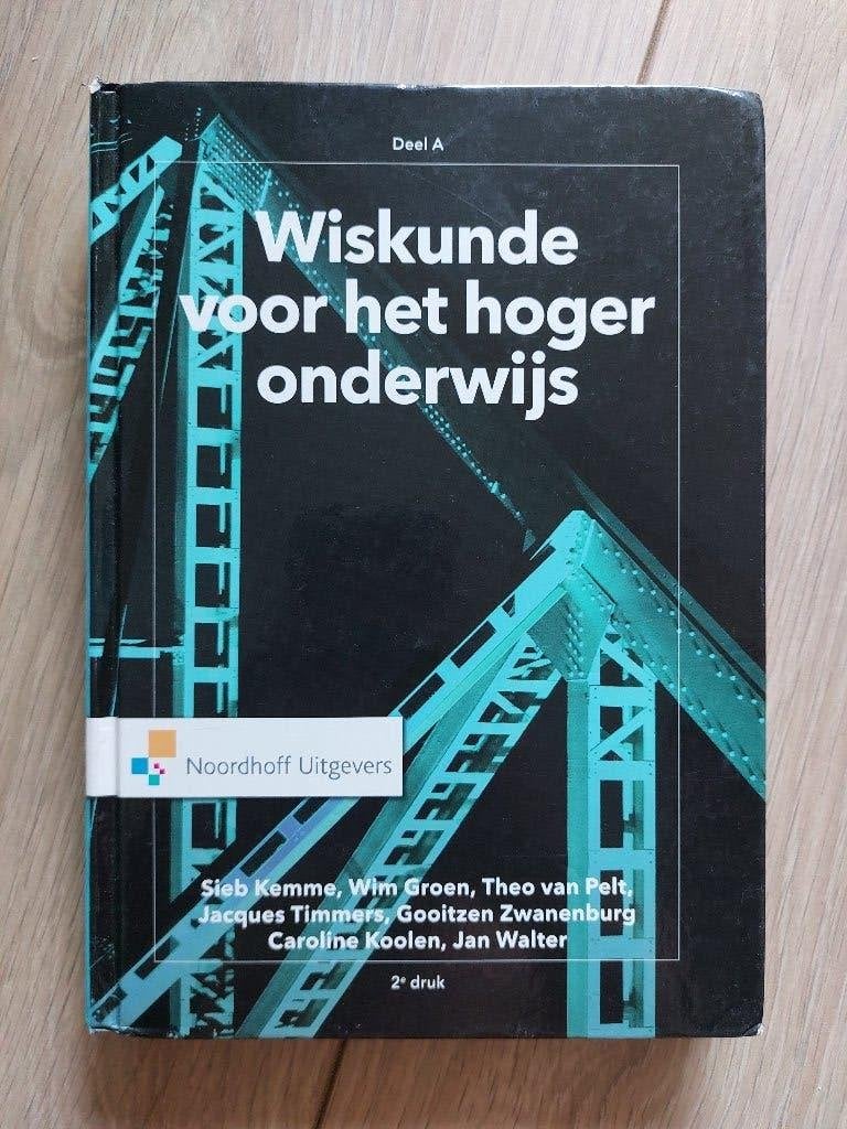Wiskunde voor het hoger onderwijs, deel A (2e druk), Zo goed als nieuw, Noordhoff Uitgevers, Beta, HBO