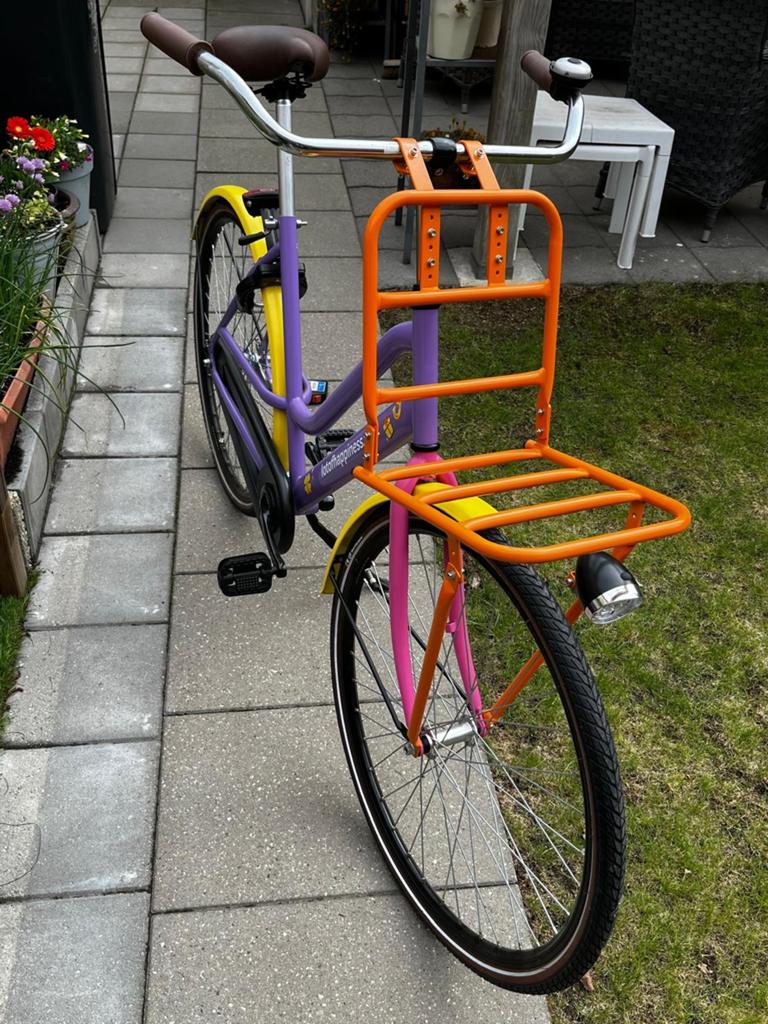 Leuke, nieuwe fiets met voordrager, Terugtraprem, 53 tot 56 cm, Nieuw, Ophalen