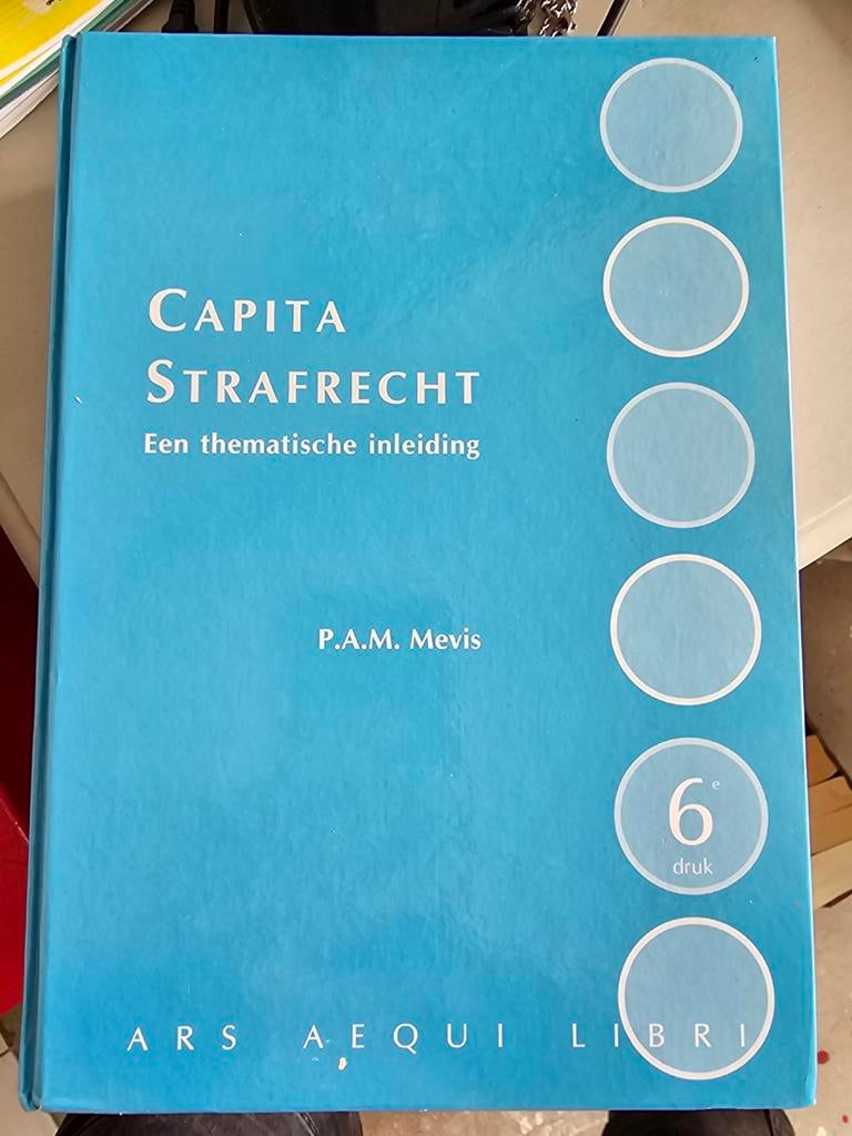 Capita Strafrecht: Een Thematische Inleiding (6e druk), Gelezen, P.A.M. Mevis, Ophalen of Verzenden, WO