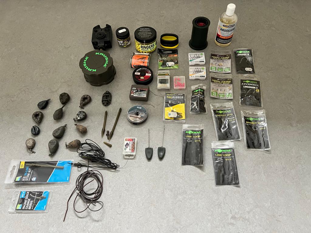 Partij klein materiaal karpervissen - Alles in 1 koop, Ophalen of Verzenden, Zo goed als nieuw, Overige typen
