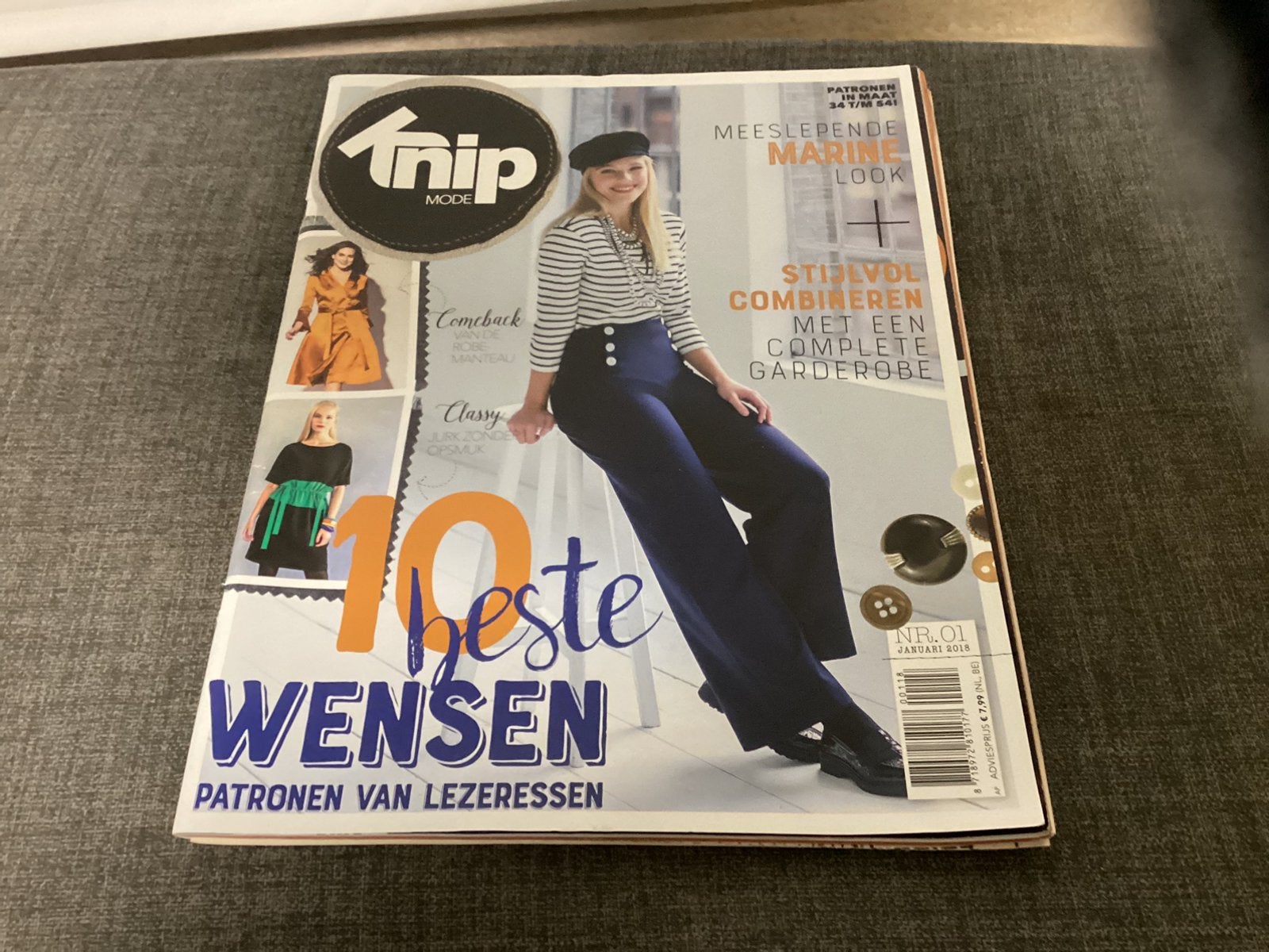 Knipmode 1-3-5-9-11-12 2018 prijs per stuk, Ophalen of Verzenden, Zo goed als nieuw, Vrouw, Knipmode