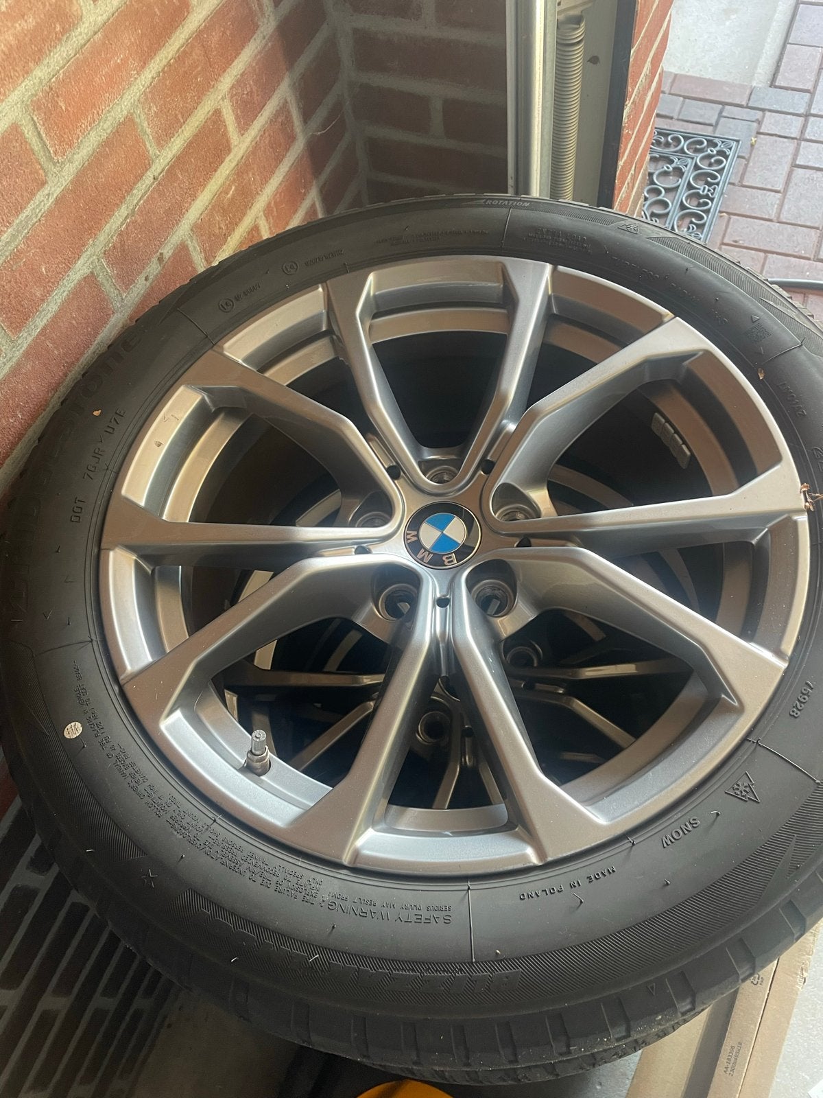 BMW 17 inch winterbanden met velgen - Bridgestone 225/50R17, Ophalen of Verzenden, Gebruikt