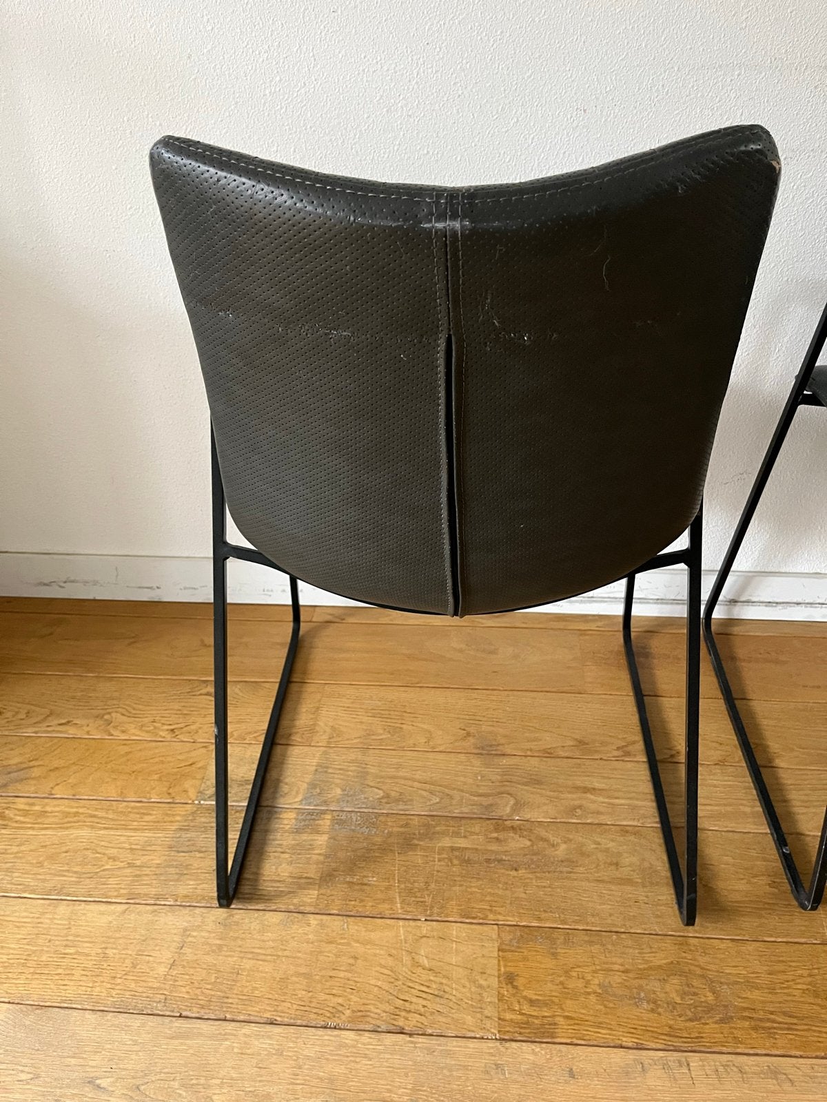2x Groen eetkamerstoelen met armleuningen, Huis en Inrichting, Ophalen, Gebruikt, Twee, Overige kleuren