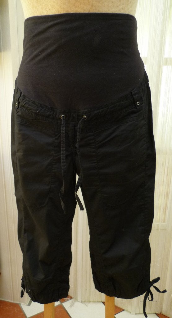 H&M positie broek maat M zwarte kniebroek, Maat 38/40 (M), H&M, Zwart, Ophalen of Verzenden
