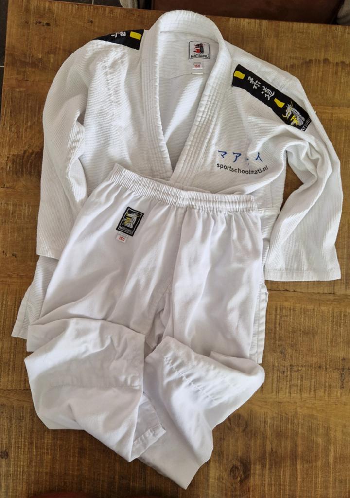 Judopak maat 150 - Matsuru, zonder band., Sport en Fitness, Ophalen of Verzenden, Gebruikt, Judo, Vechtsportpak