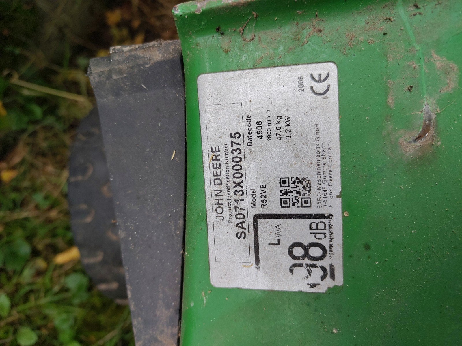 aluminium maaidek sabo of John Deere 52, Ophalen of Verzenden, Gebruikt, 50 cm of meer
