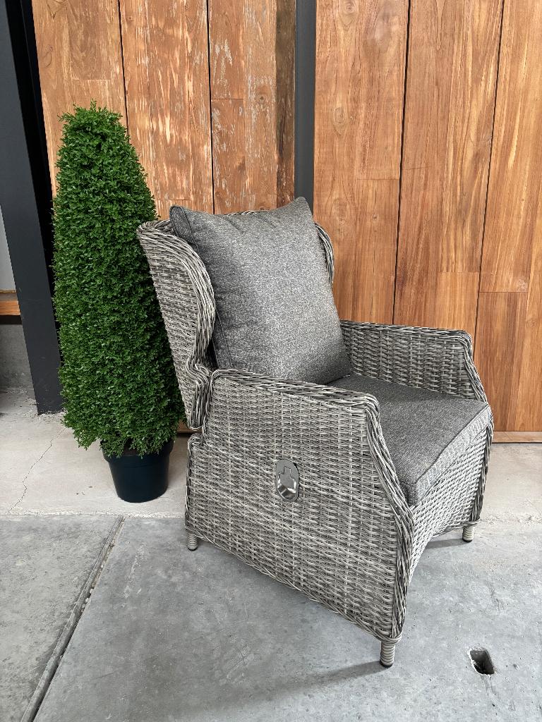 Tuinstoel Bretagne verstelbare | as grijs | Min afname 4st, Tuin en Terras, Ophalen, Nieuw, Wicker