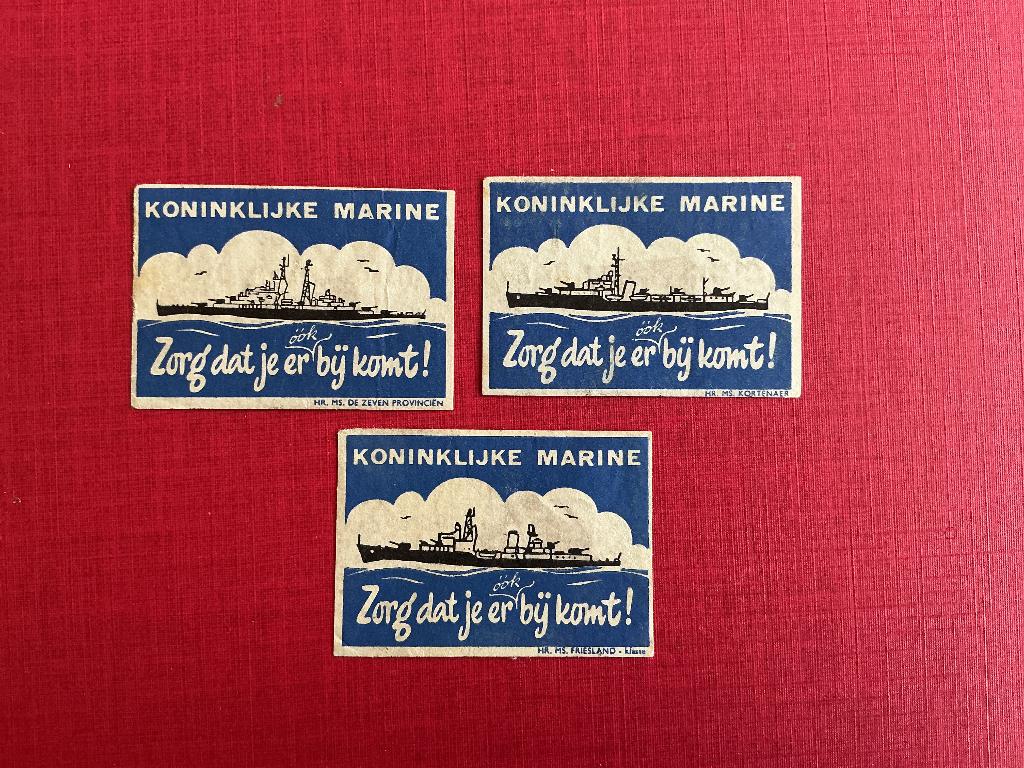 Sluitzegels Koninklijke marine, Verzenden, Marine, Nederland, Overige typen