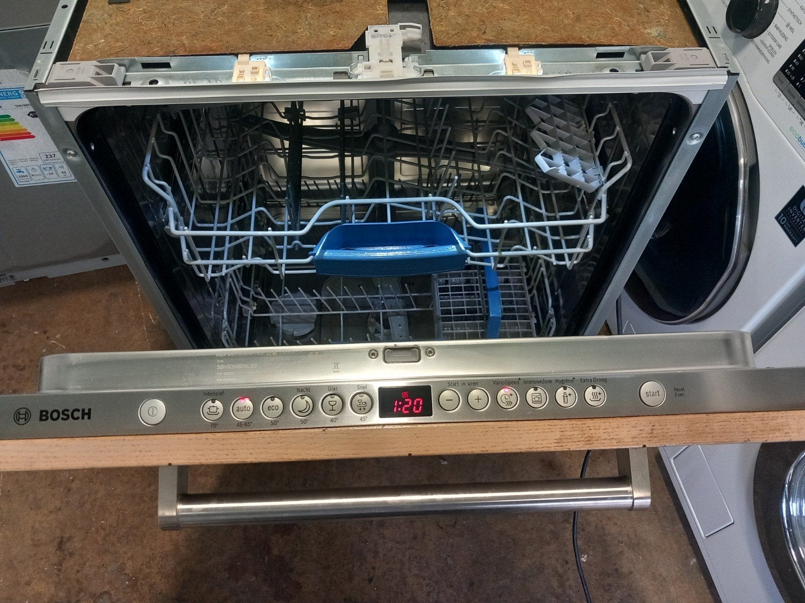 BOSCH Serie|6 A+++ XXL hoog model inbouw vaatwasser Incl.GAR, Energieklasse A of zuiniger, Minder dan 10 liter, Ophalen of Verzenden