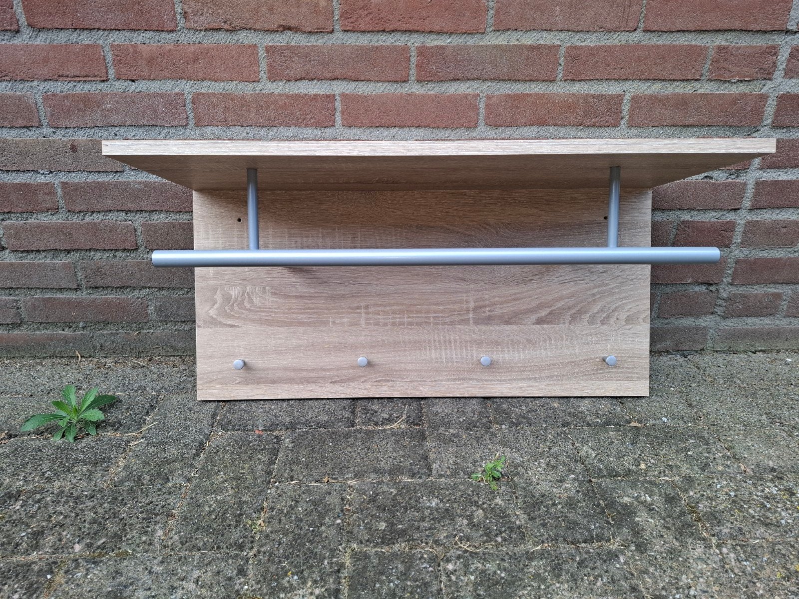 Kapstok met plank - Gebruikt, Gebruikt, Minder dan 100 cm, Hout, Ophalen