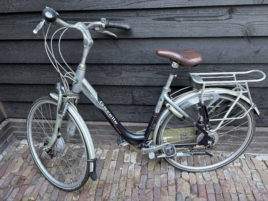 Gazelle Orange Electrische Damesfiets +gereviseerde accu, Ophalen, Gebruikt, Versnellingen, Minder dan 47 cm